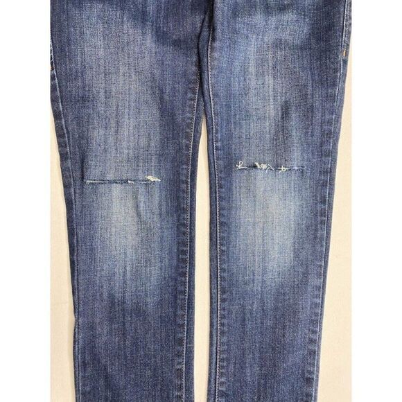 LEVIS Low Skinny 531 Ripped Distressed Jeans Sz 4 Short 4S - Picture 5 of 8